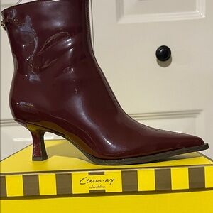 Circus by Sam Edelman Glossy Maroon Heeled Boots